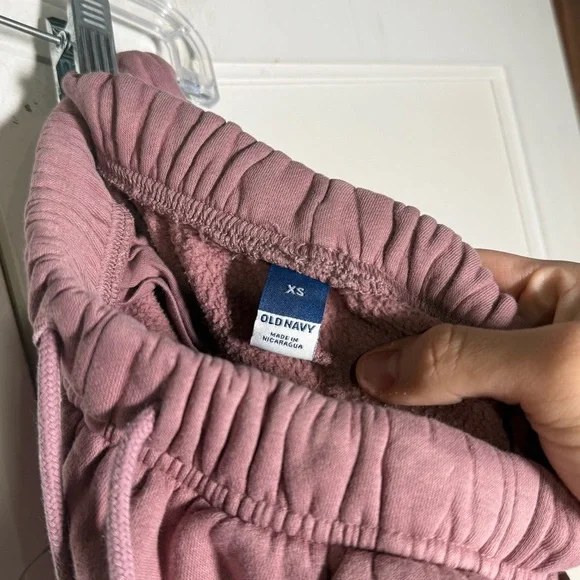 Old Navy High Waisted Sweatpants Cuffed Light Purple Size XS Cotton Soft - Picture 7 of 8